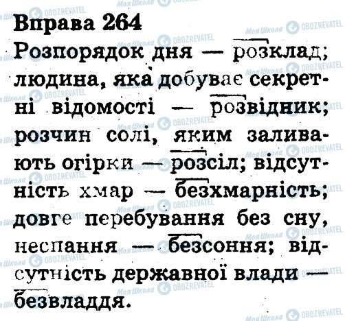 ГДЗ Укр мова 3 класс страница 264