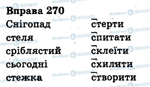 ГДЗ Укр мова 3 класс страница 270