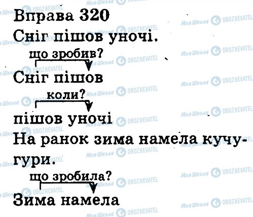 ГДЗ Українська мова 3 клас сторінка 320