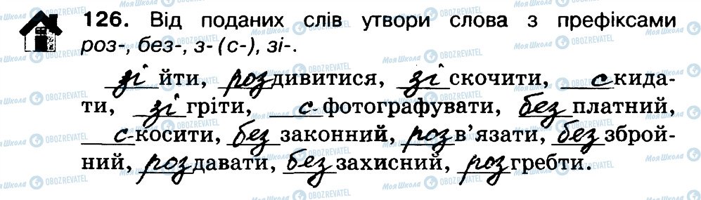 ГДЗ Українська мова 3 клас сторінка 126