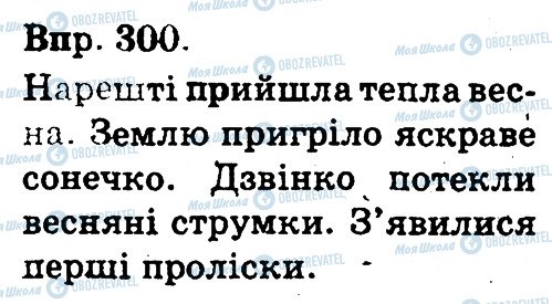 ГДЗ Українська мова 3 клас сторінка 300