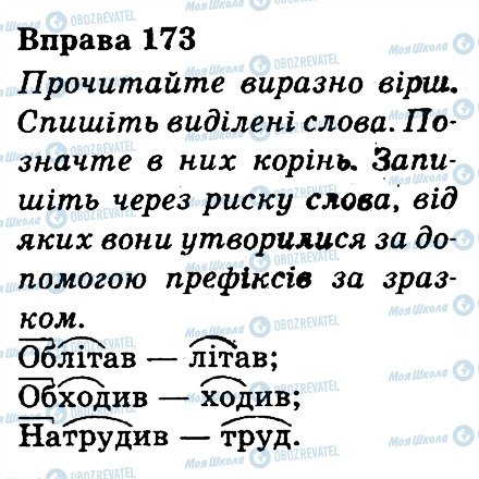 ГДЗ Українська мова 3 клас сторінка 173