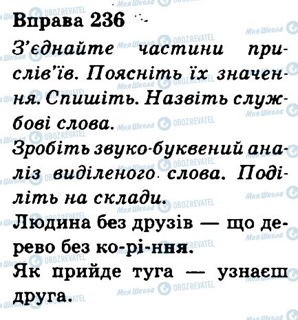 ГДЗ Українська мова 3 клас сторінка 236