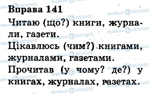 ГДЗ Українська мова 3 клас сторінка 141