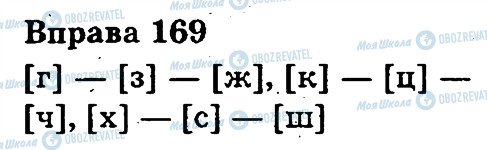 ГДЗ Укр мова 3 класс страница 169