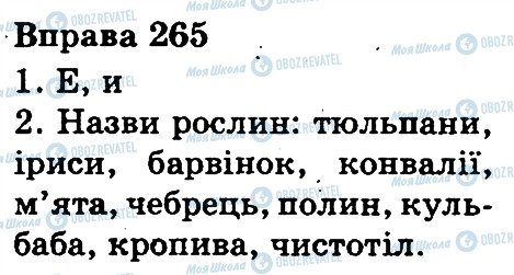 ГДЗ Українська мова 3 клас сторінка 265