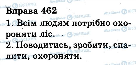 ГДЗ Українська мова 3 клас сторінка 462