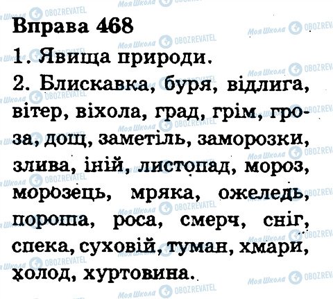 ГДЗ Українська мова 3 клас сторінка 468