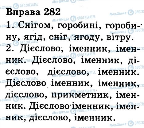 ГДЗ Укр мова 3 класс страница 282