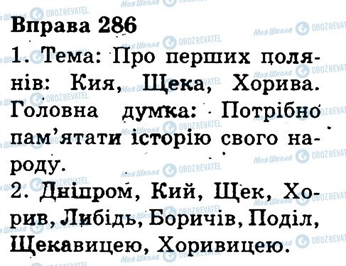 ГДЗ Українська мова 3 клас сторінка 286