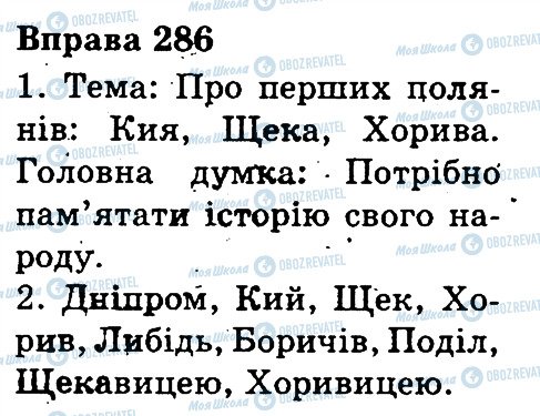 ГДЗ Укр мова 3 класс страница 286