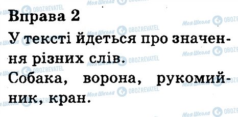 ГДЗ Українська мова 3 клас сторінка 2