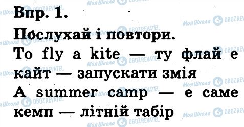 ГДЗ Англійська мова 3 клас сторінка 1