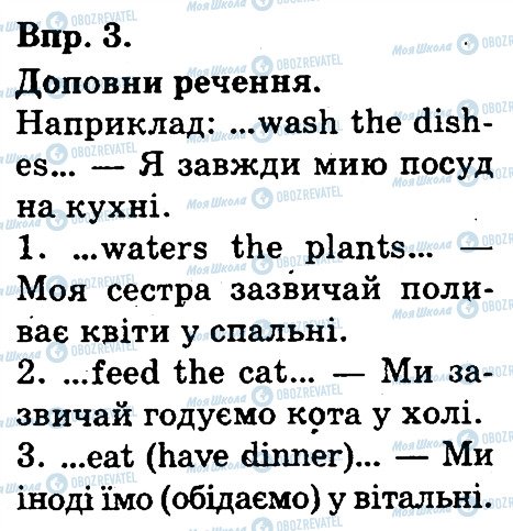 ГДЗ Англійська мова 3 клас сторінка 3
