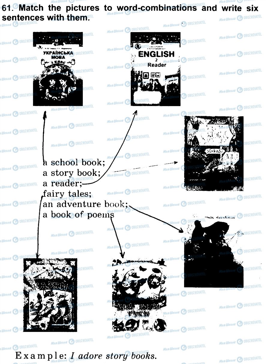 ГДЗ Англійська мова 3 клас сторінка 61