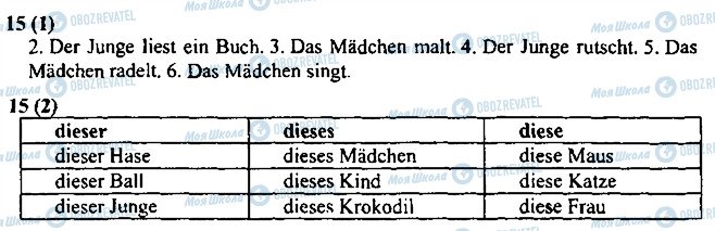 ГДЗ Німецька мова 3 клас сторінка 15