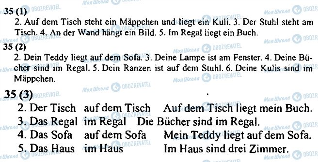 ГДЗ Немецкий язык 3 класс страница 35