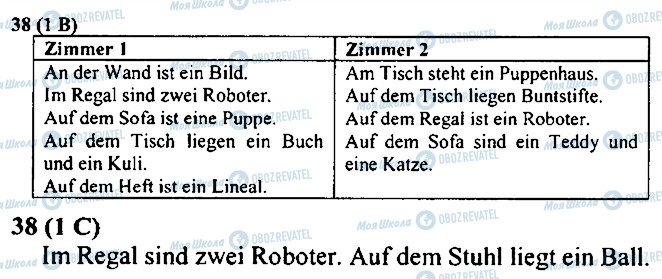ГДЗ Немецкий язык 3 класс страница 38