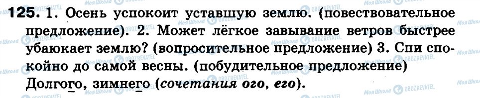 ГДЗ Російська мова 3 клас сторінка 125