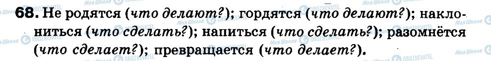 ГДЗ Російська мова 3 клас сторінка 68