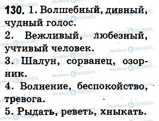ГДЗ Російська мова 3 клас сторінка 130