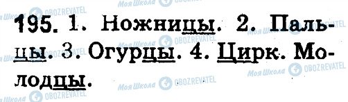 ГДЗ Російська мова 3 клас сторінка 195