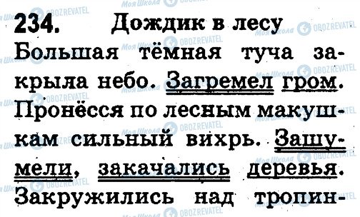 ГДЗ Російська мова 3 клас сторінка 234