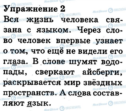 ГДЗ Русский язык 3 класс страница 2
