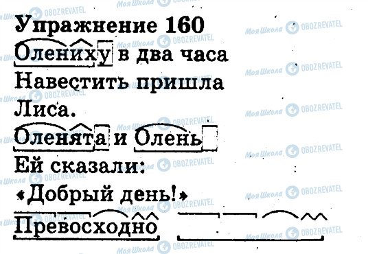 ГДЗ Русский язык 3 класс страница 160
