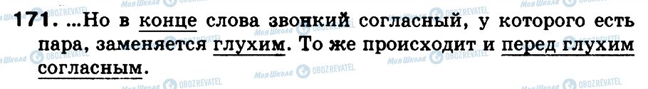 ГДЗ Російська мова 3 клас сторінка 171