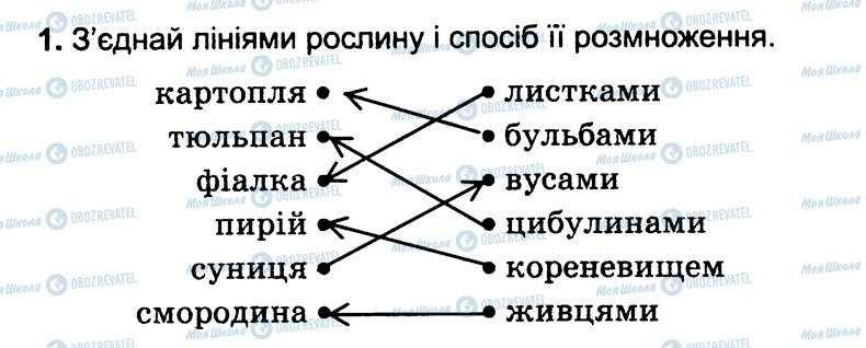 ГДЗ Природознавство 3 клас сторінка 1