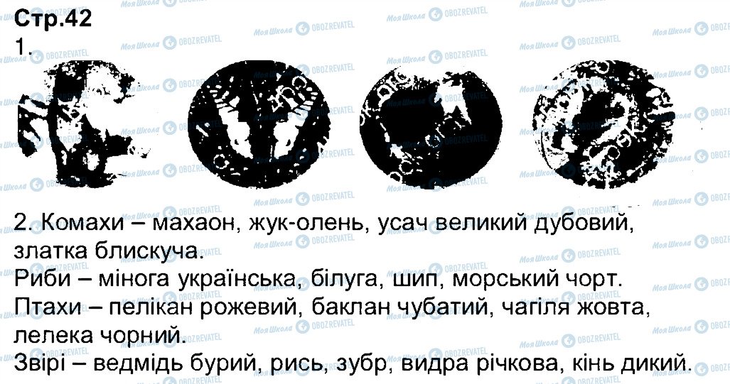 ГДЗ Природознавство 3 клас сторінка 42