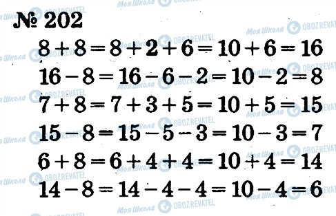 ГДЗ Математика 2 класс страница 202