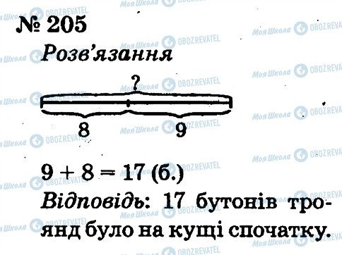 ГДЗ Математика 2 клас сторінка 205