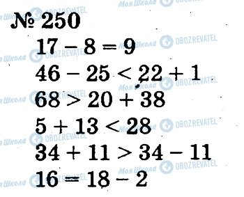 ГДЗ Математика 2 класс страница 250