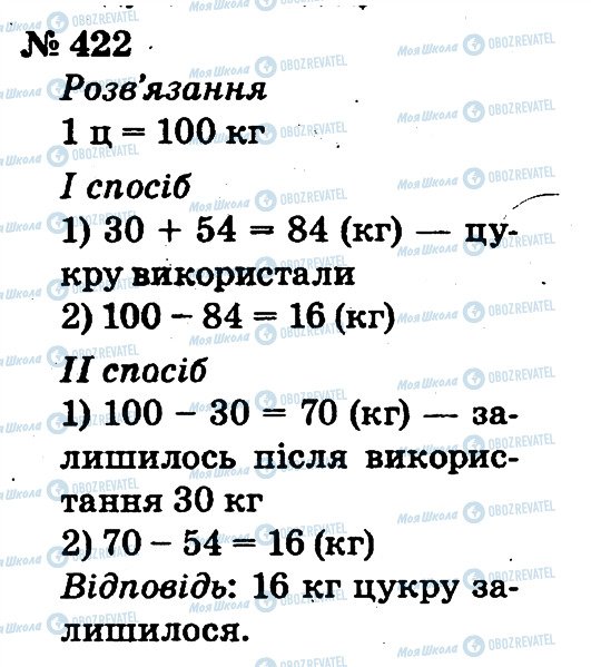 ГДЗ Математика 2 клас сторінка 422