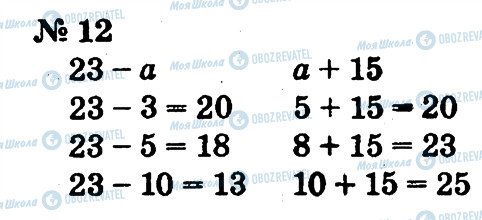 ГДЗ Математика 2 класс страница 12