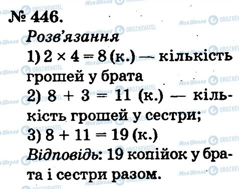 ГДЗ Математика 2 класс страница 446