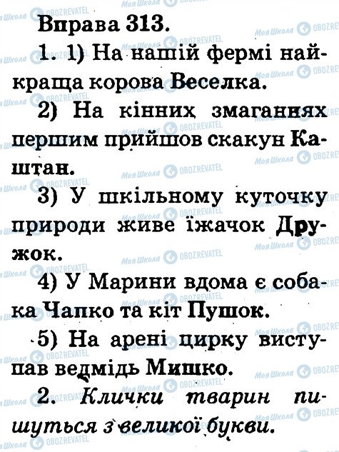 ГДЗ Українська мова 2 клас сторінка 313