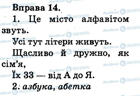 ГДЗ Українська мова 2 клас сторінка 14
