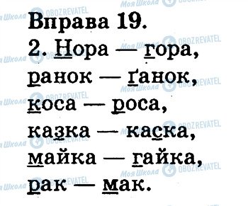 ГДЗ Укр мова 2 класс страница 19