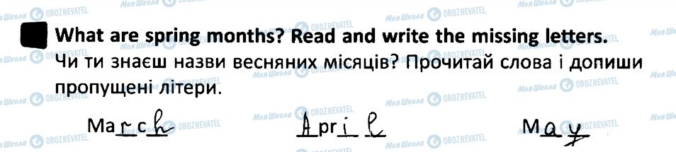 ГДЗ Англійська мова 2 клас сторінка 1