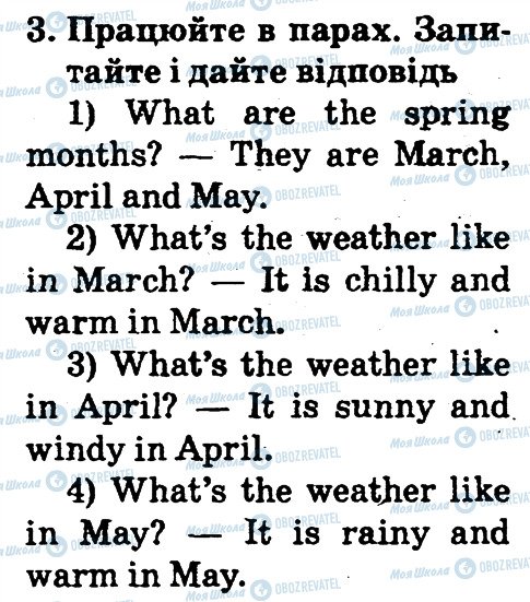 ГДЗ Англійська мова 2 клас сторінка 3