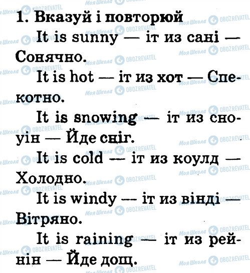 ГДЗ Англійська мова 2 клас сторінка 1