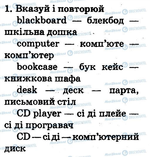 ГДЗ Англійська мова 2 клас сторінка 1