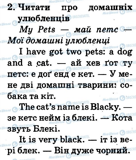 ГДЗ Англійська мова 2 клас сторінка 2