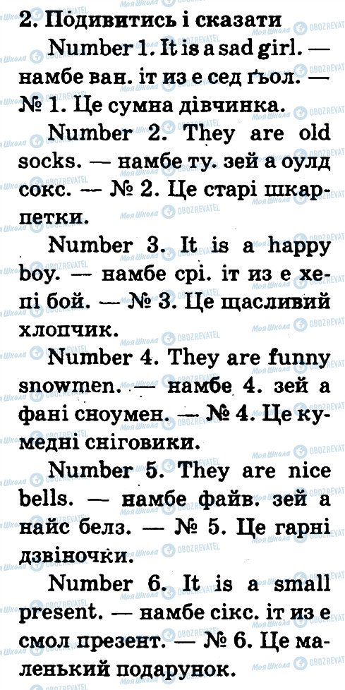 ГДЗ Англійська мова 2 клас сторінка 2