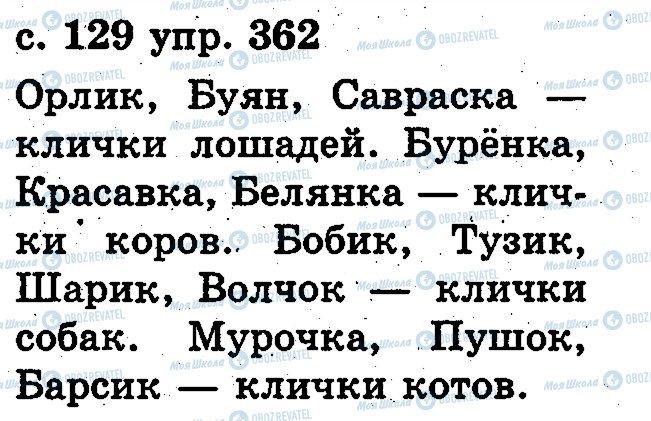 ГДЗ Російська мова 2 клас сторінка 362