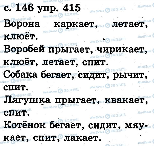 ГДЗ Русский язык 2 класс страница 415