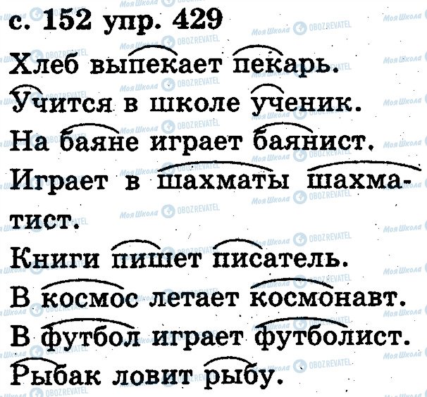 ГДЗ Російська мова 2 клас сторінка 429